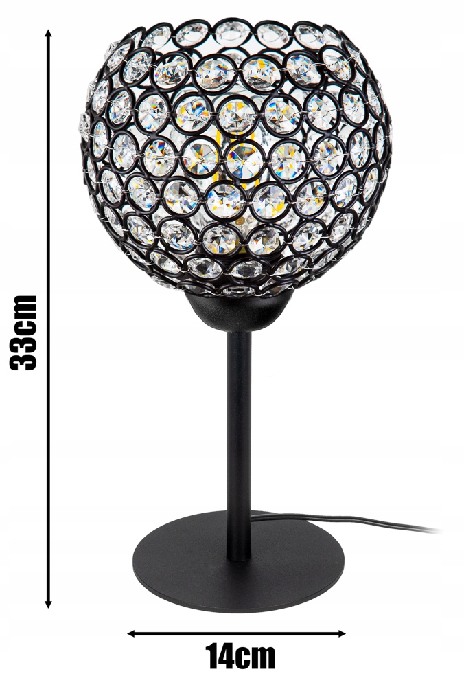 Lampka Biurkowa Szklana Nocna Loft Retro - FIBRAM EAN (GTIN) 5905490434623