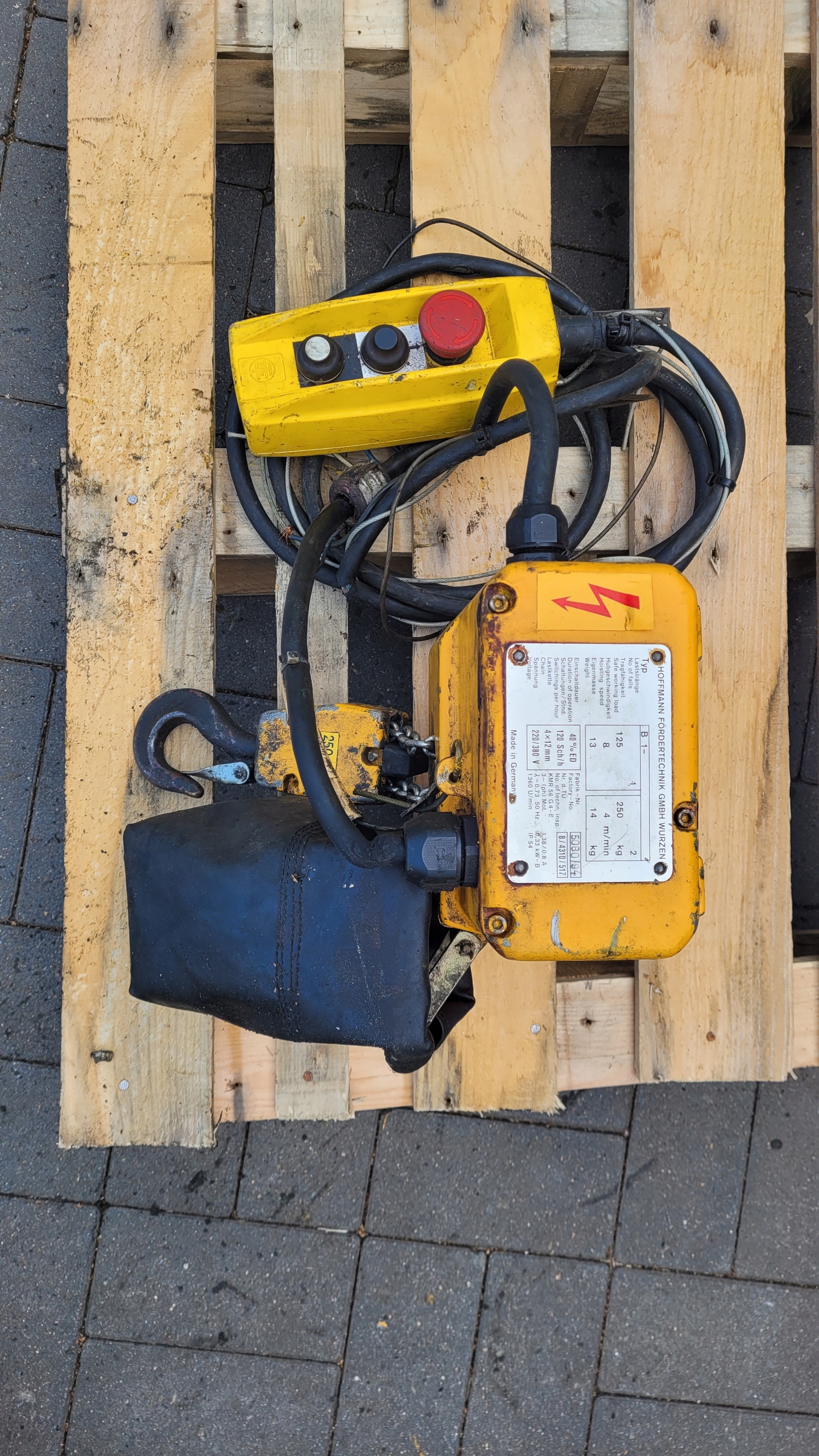 Лебідка ланцюгова лебідка 250 кг