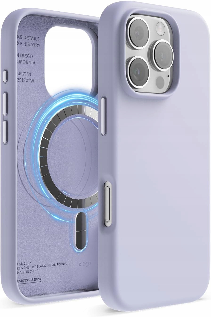 elago Pouzdro pro iPhone 16 Pro MagSafe Silikon Fialový