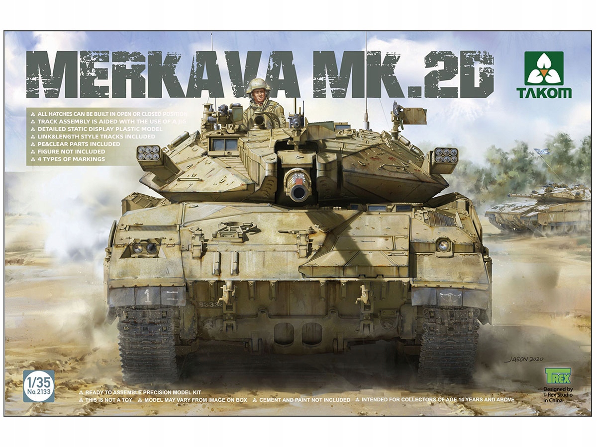 Tank Merkava Mk.IID Merkawa model 2133 Takom
