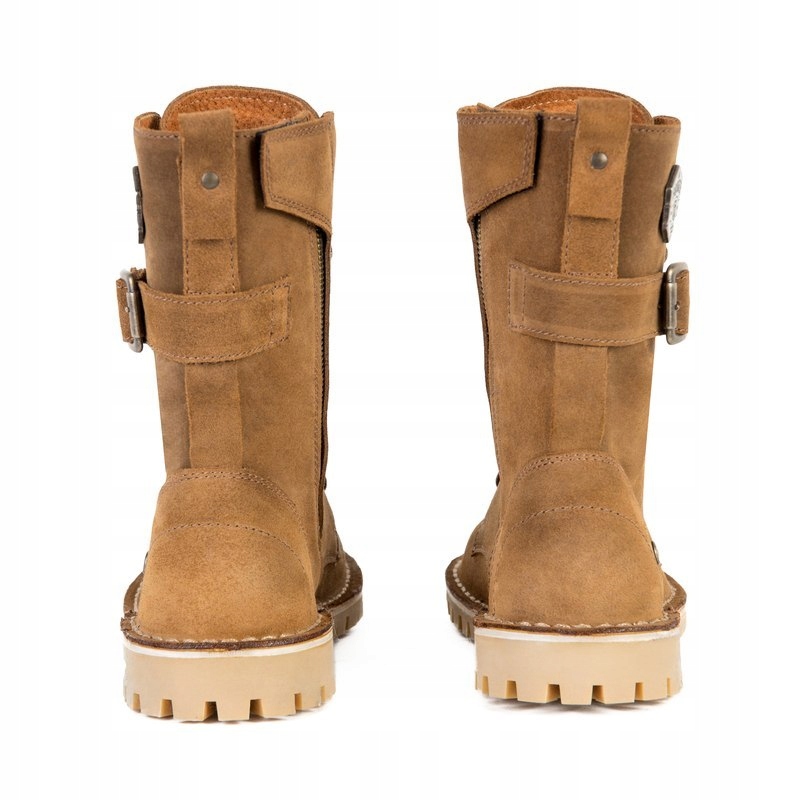 BUTY SKÓRZANE BROGER OHIO COGNAC 47 Kolor brązowy