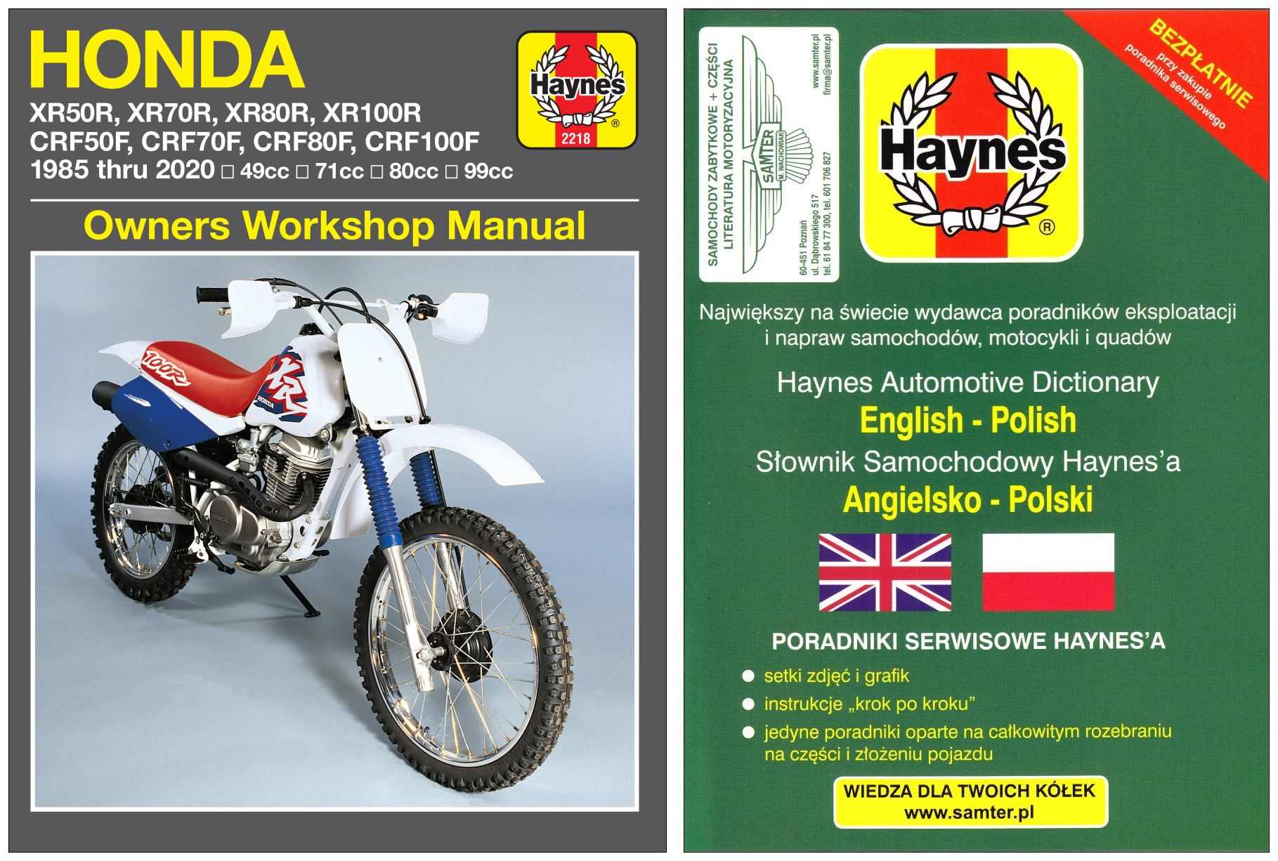 Honda CRF50F CRF70R CRF80R CRF100F 2004-20 инструктор