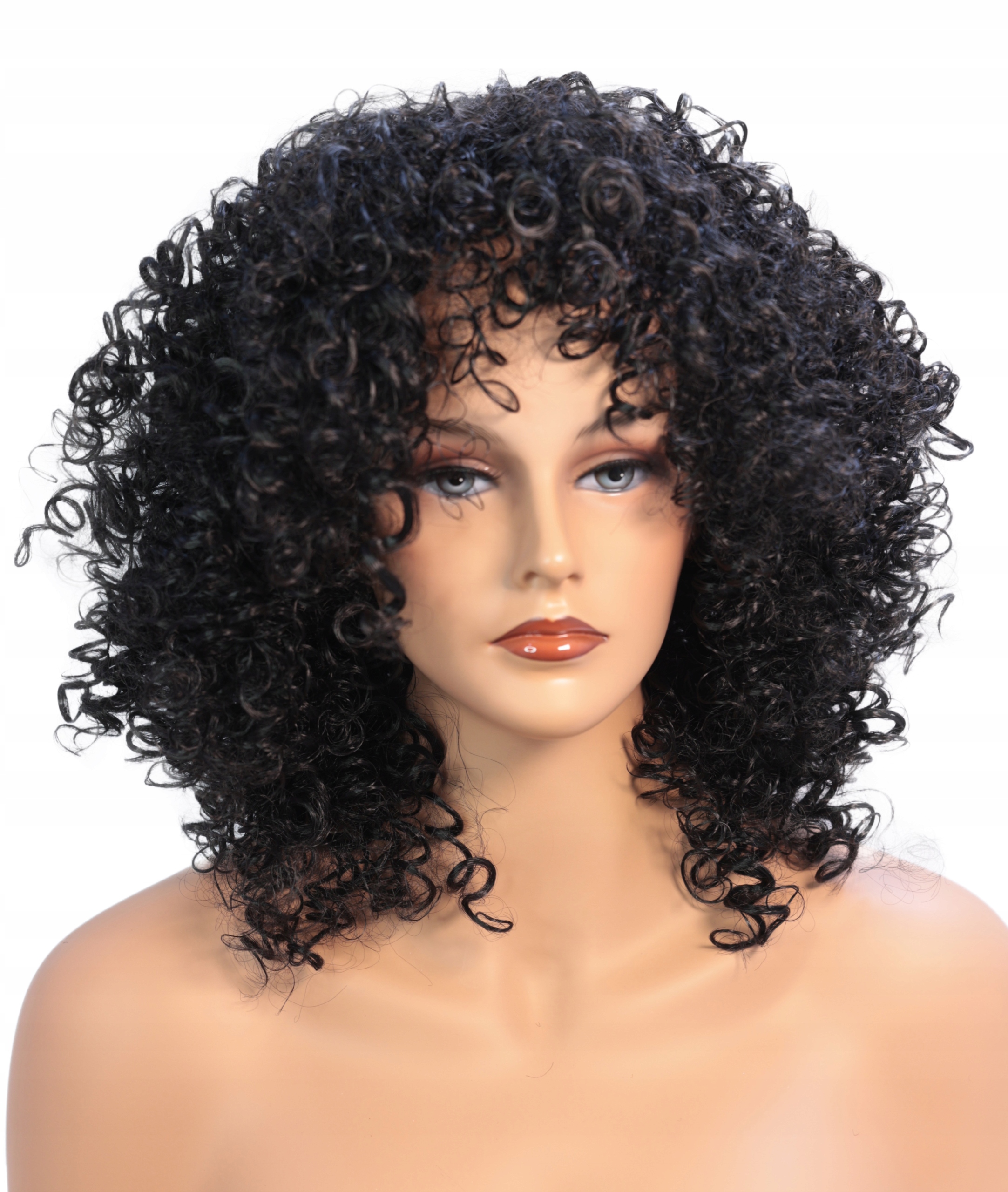 Syntetická paruka Afroloki s kudrnatými vlasy Afro