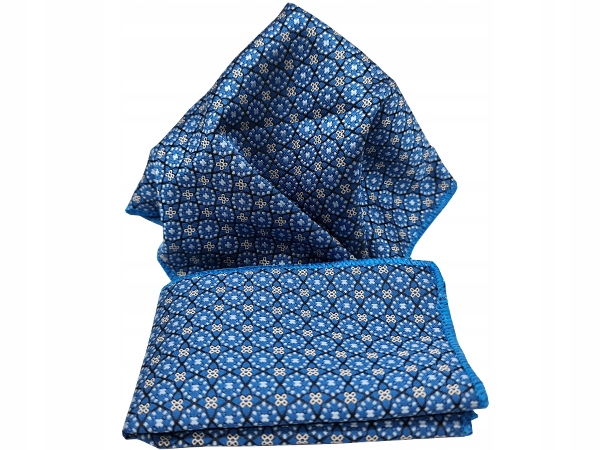 NIEBIESKA WE WZORY POSZETKA WYPUSTKA BUTONIERKA