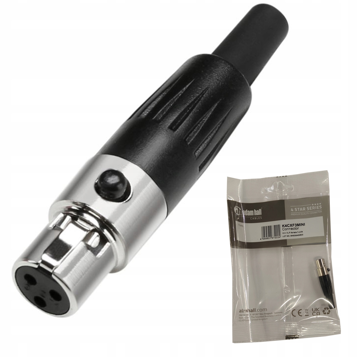 Słuchawki mini XLR-jack 3,5 Klotz-Neutrik 1,5m 3p