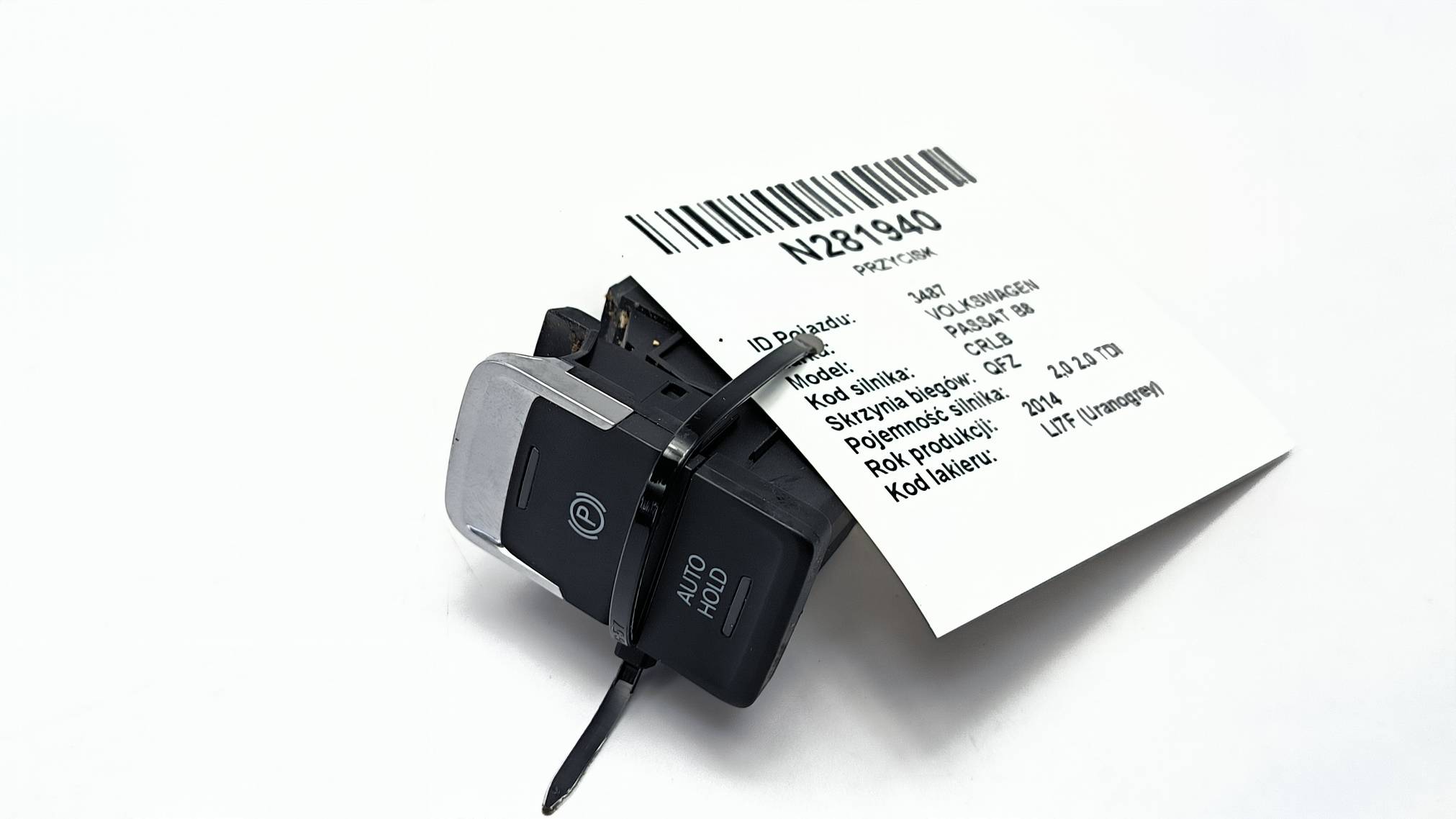 schalter elektrische parkbremse VOLKSWAGEN PASSAT B8