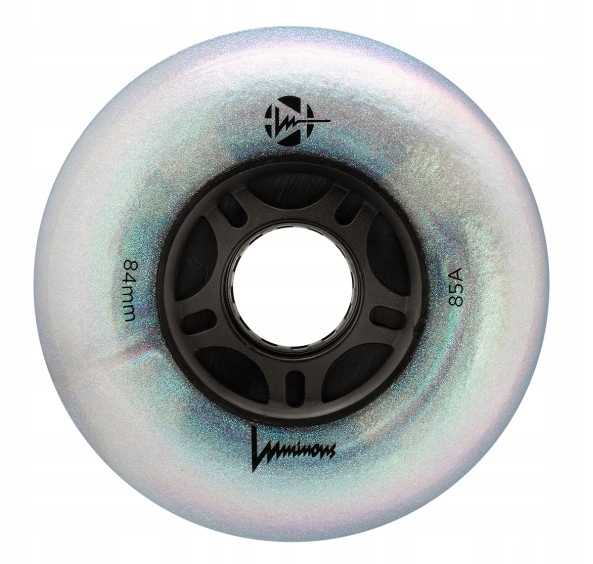 KOŁA ŚWIECĄCE DO ROLEK LUMINOUS BLACK PEARL 84MM BROKAT