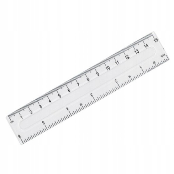 

Linijka 15cm Fiorello plastikowa