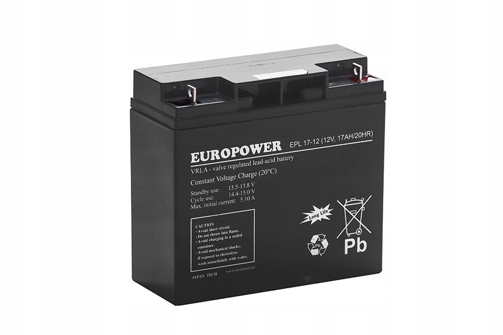 Akumulátor Europower řady Epl 12V 17Ah