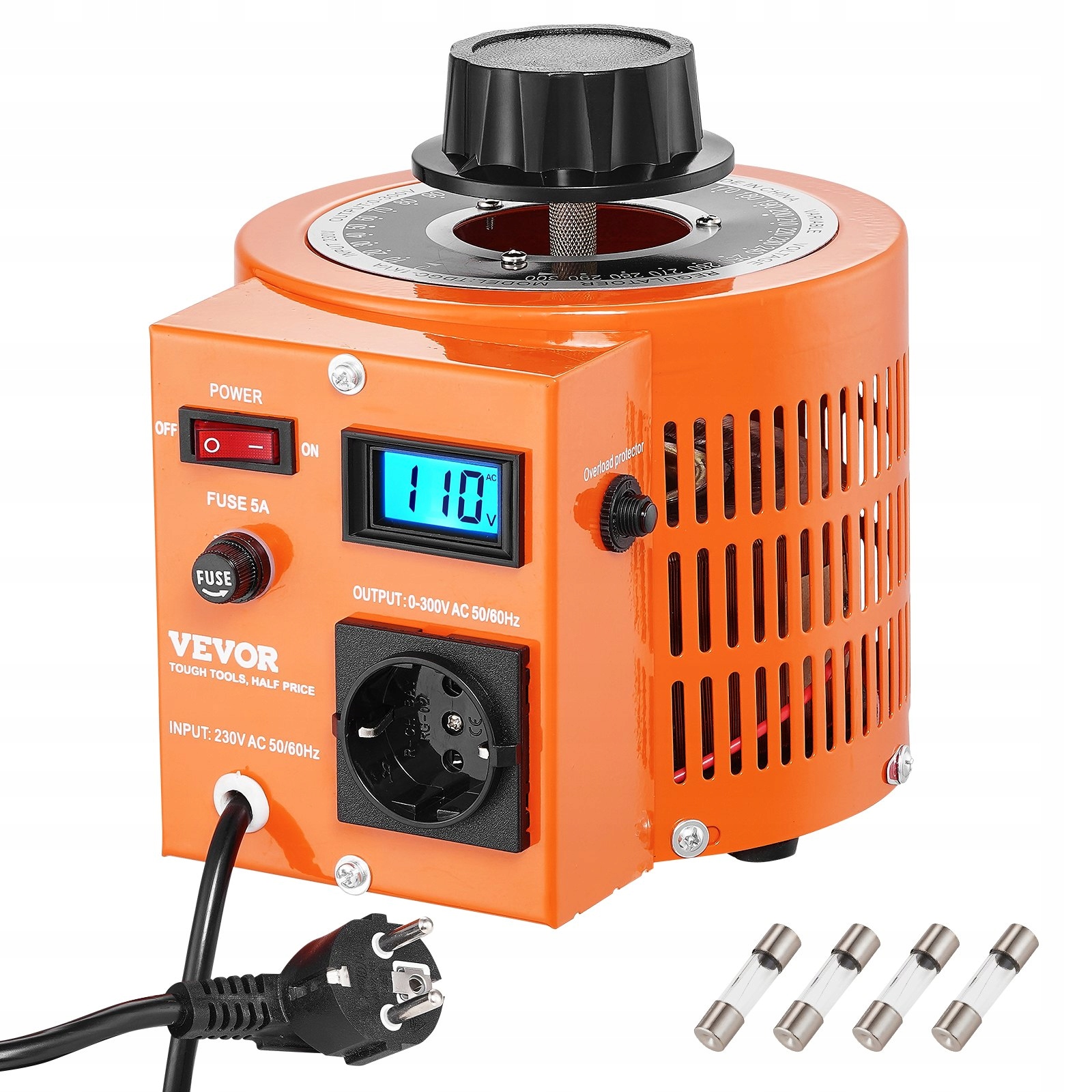 Regulátor napětí 1000 V 0-300 V 6,6 A s LCD displejem Ce