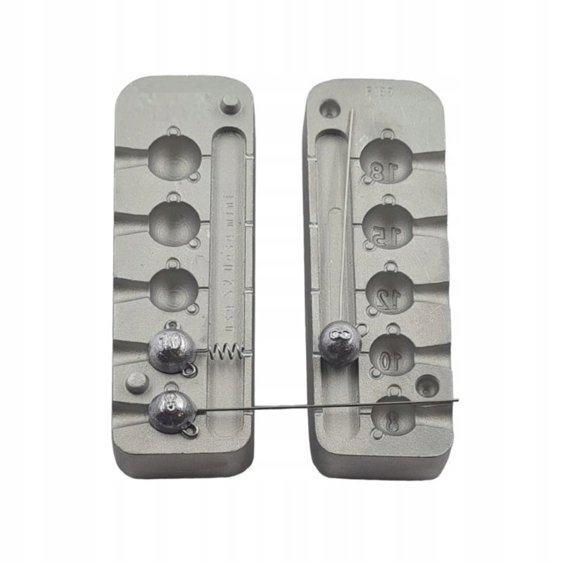 Forma do odlewania główek kogucich lub jigów 8 10 12 15 18g (F-189)