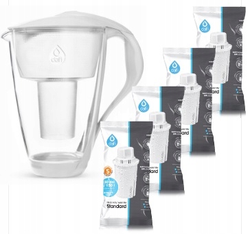 Dzbanek Dafi Szklany Led 2L 4 filtry Dafi Kolor Biały