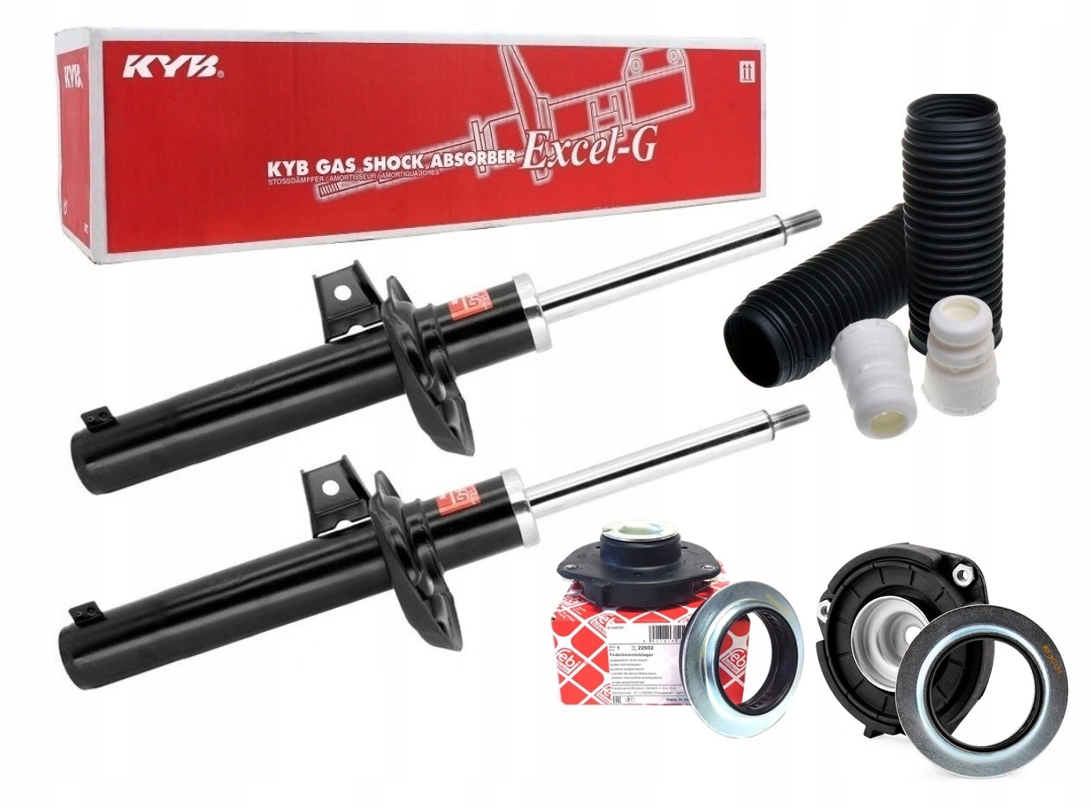 

Amortyzatory Kyb Golf 5 V 6 VI Osłony +mocowania