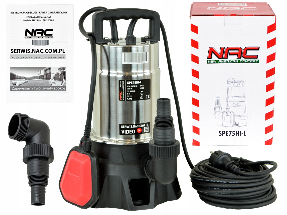 

Pompa Zatapialna Do Brudnej Wody Spe 75HI-L 750 W