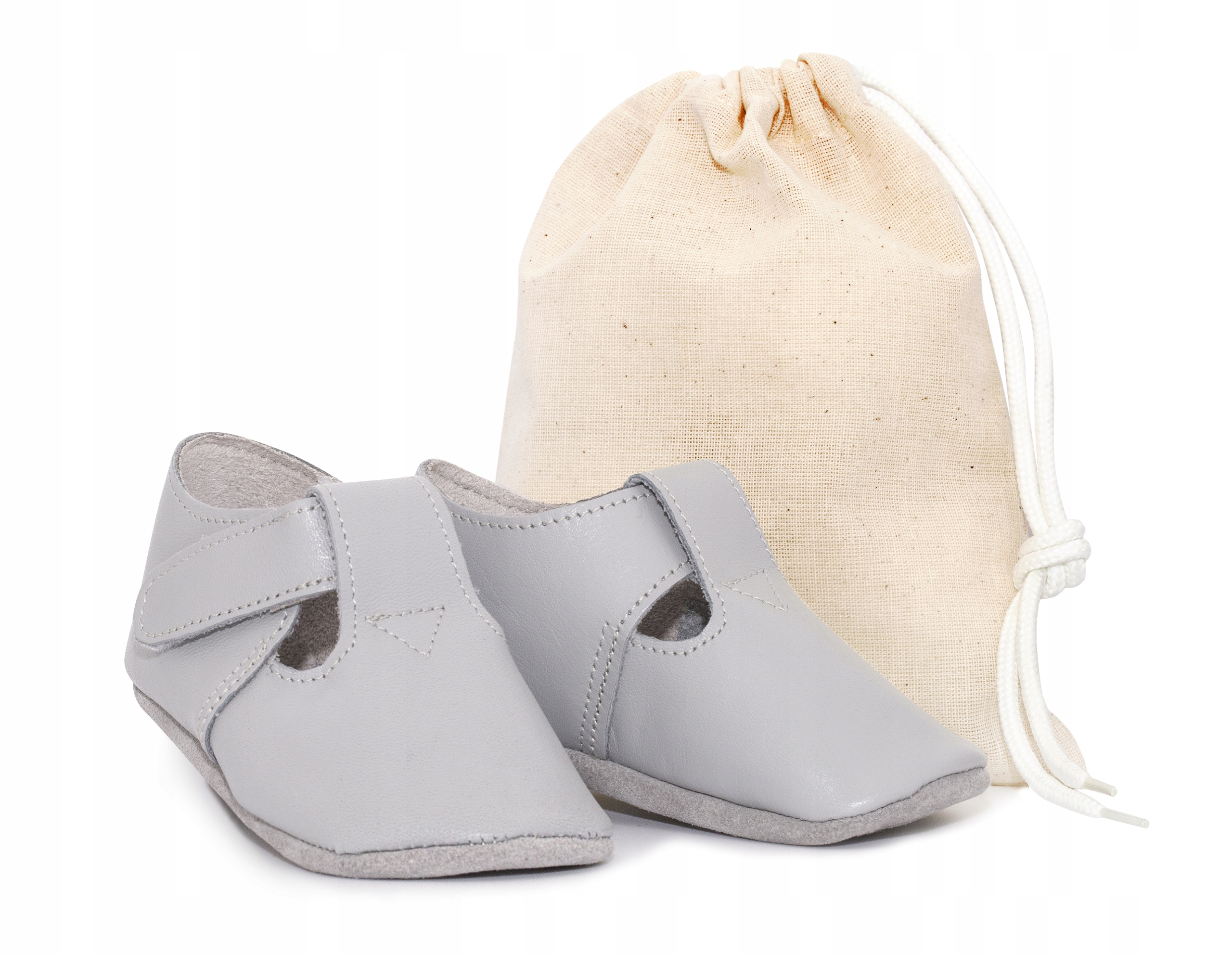 ZETPOL kapcie dziecięce skórzane paputki szare 20 Marka Zetpol