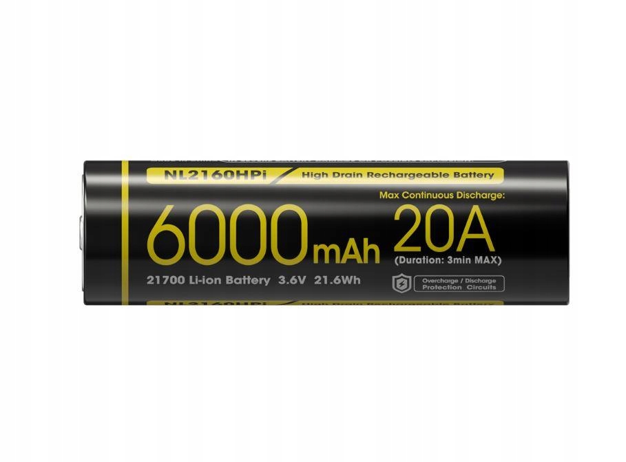 Nabíjecí Baterie Li-ion Nitecore NL2160HPI 3.6V 6000mAh 21700