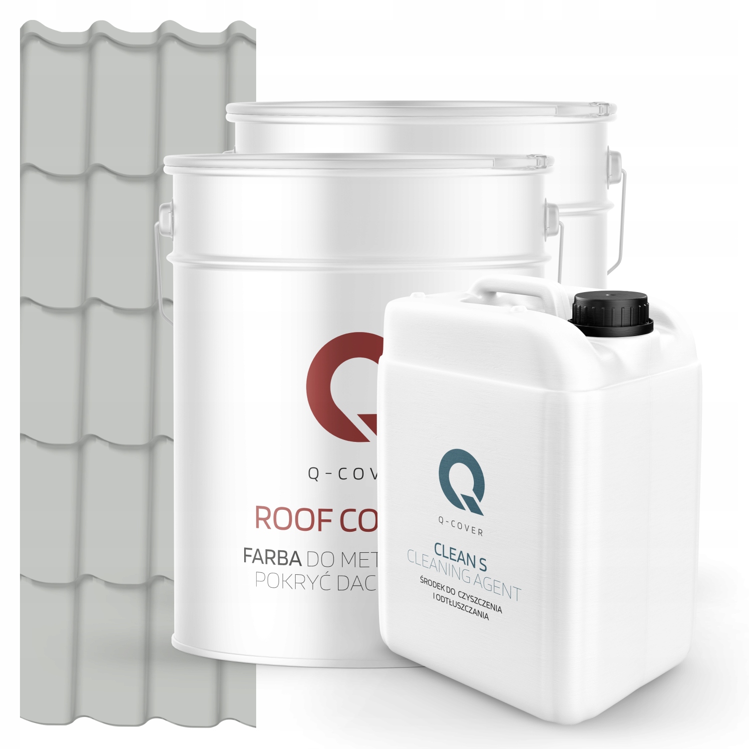 Farba Strešná Metalová Podložka Odmasťovač Šedá Svetlá Ral 7035 74 m2 Satén