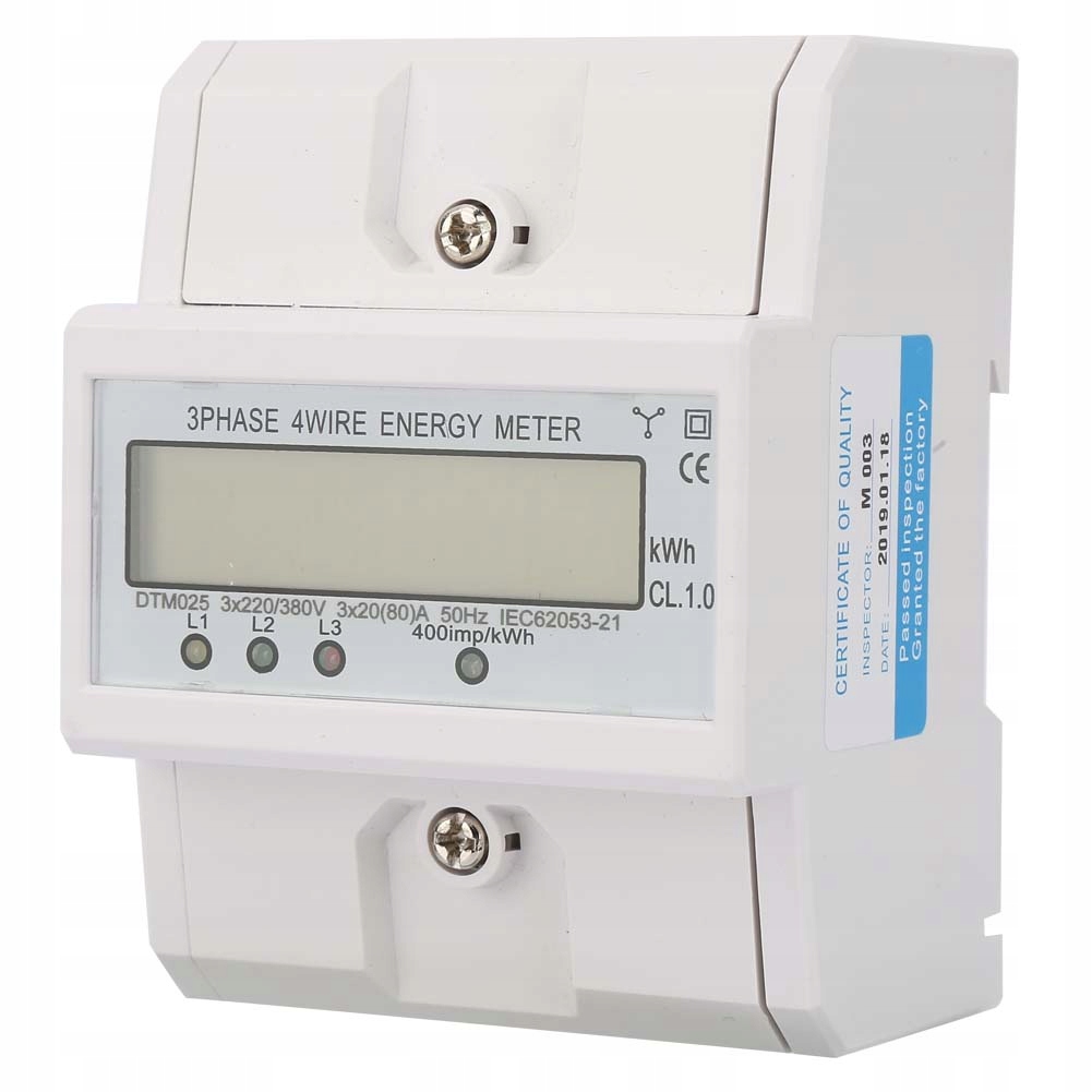 Elektroměr 3 Fázový Elektroměr 20-80A 4P