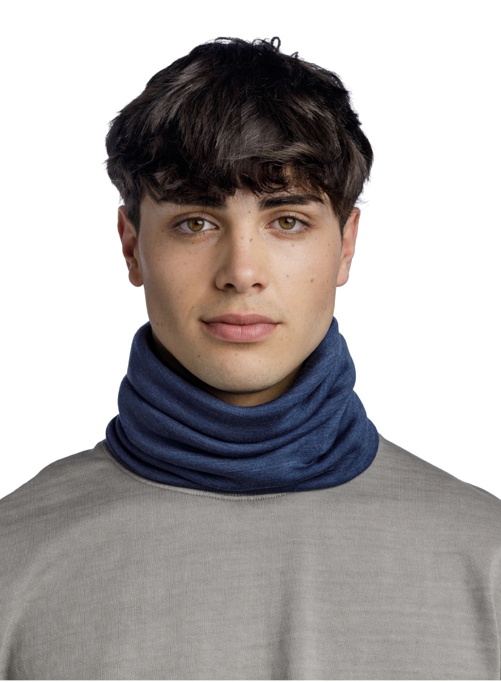 Szal komin Buff Merino Heavyweight Neck Warmer - solid night blue Kolor niebieski