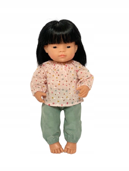 

Ubranko dla lalki Miniland 38 cm spodenki i tunika