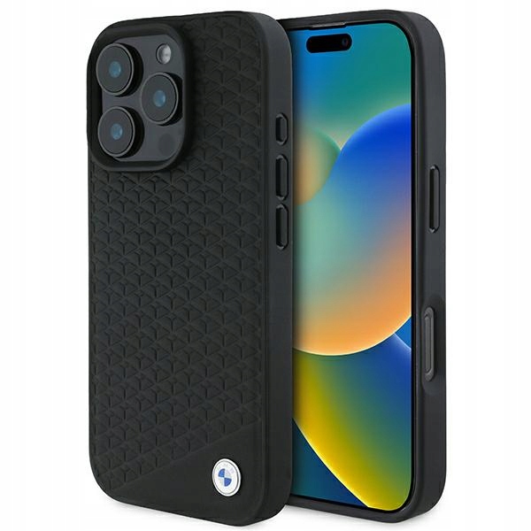 Pouzdro Bmw pro iPhone 16 Pro Max 6.9" černé Sign Leather MagSafe