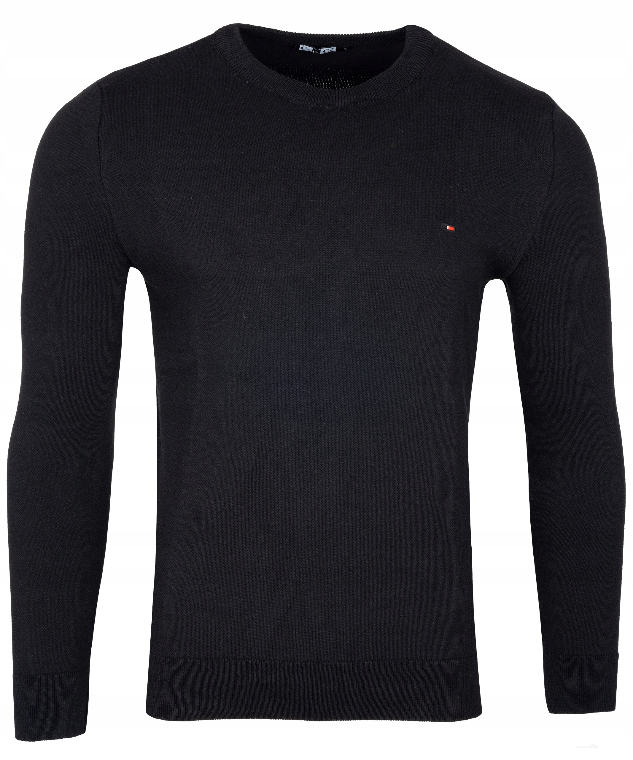 SWETER ELEGANCKI KRÓJ DOPASOWANY POD SZYJĘ M