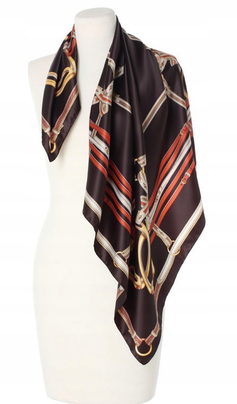 elegancka czarna Apaszka Szal Chusta na prezent Marka inna