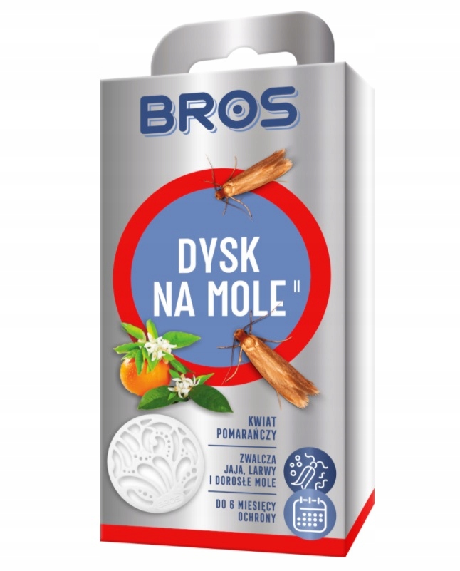 

Bros dysk do szafy na mole odzieżowe pomarańcza