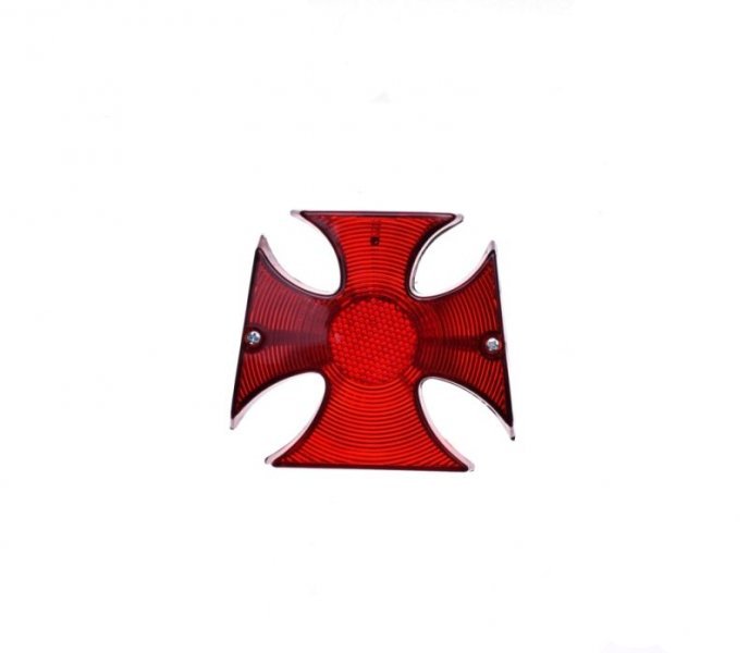 LAMPA TYŁ KRZYŻ METALOWA CHROM CUSTOM CHOPPER Producent WM motors