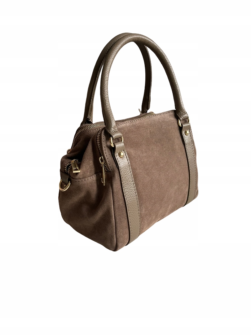 Kabelka kufřík malá mocha přírodní kůže hnědá