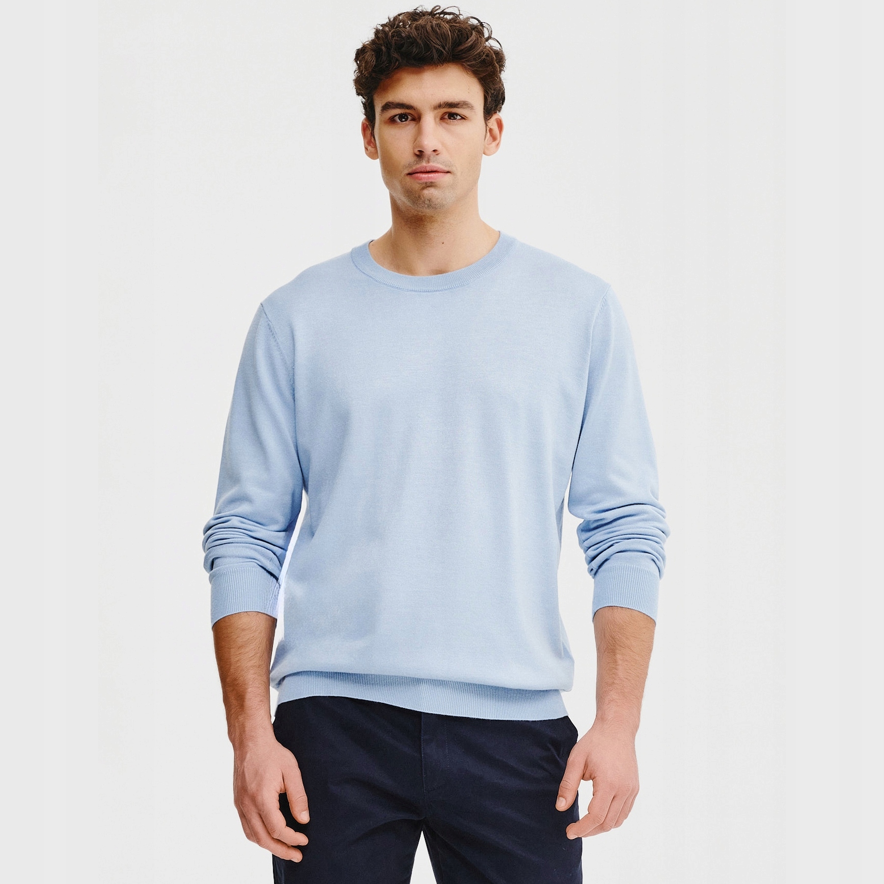 Błękitny sweter męski Pako Lorente roz. 3XL