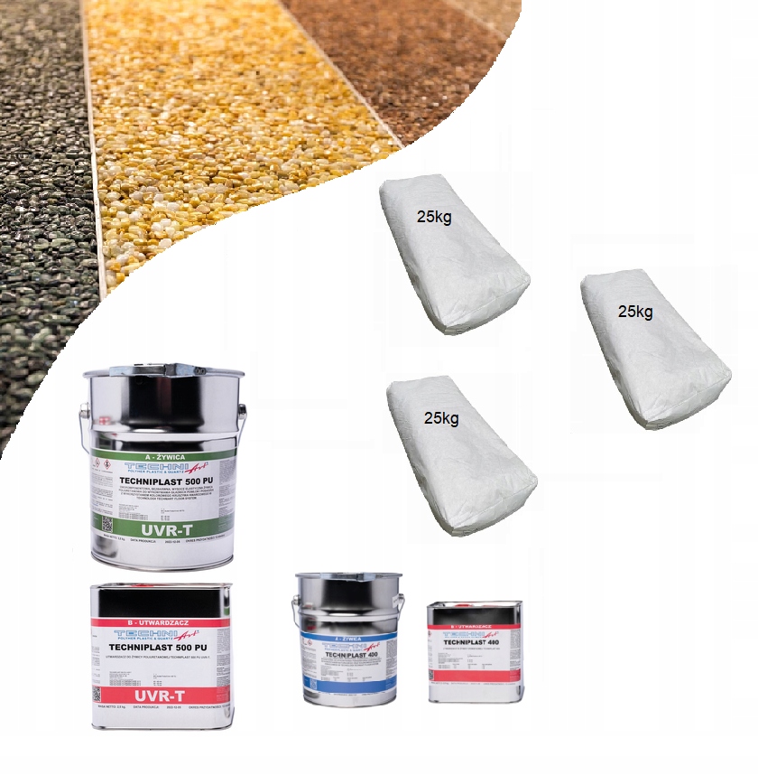 Sada materiálů kamenný koberec 4 m2