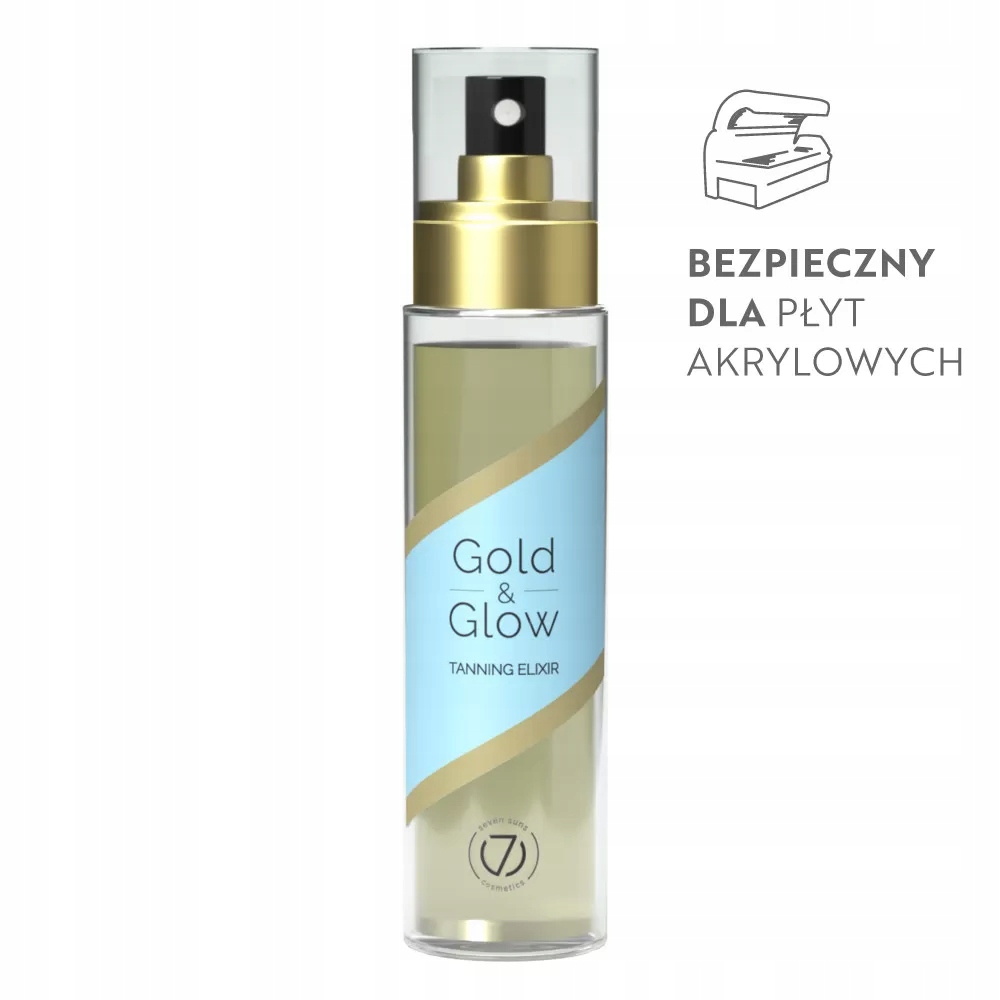 7suns Gold & Glow Elixír na opalování Suchý olej Nejsilnější Urychlení