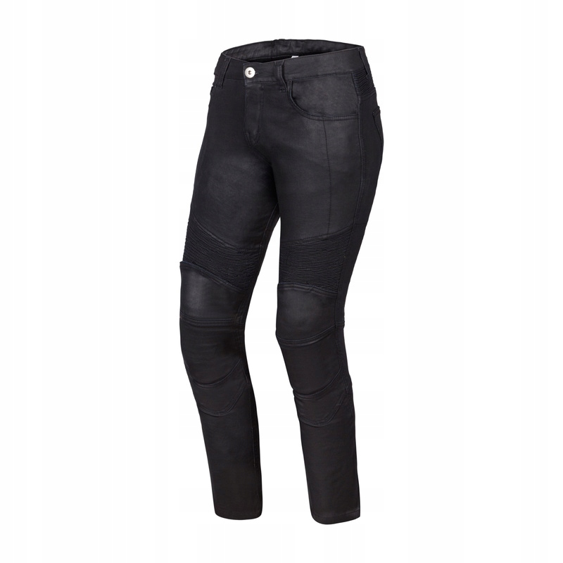 Dámske Motocyklové Džínsy Ozone Roxy Waxed Black 42/30