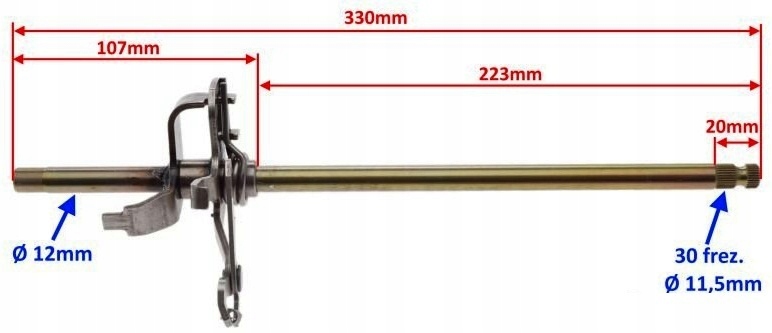 WAŁEK ZMIANY BIEGÓW Quad Kingway Komandos 250cc Producent bez marki