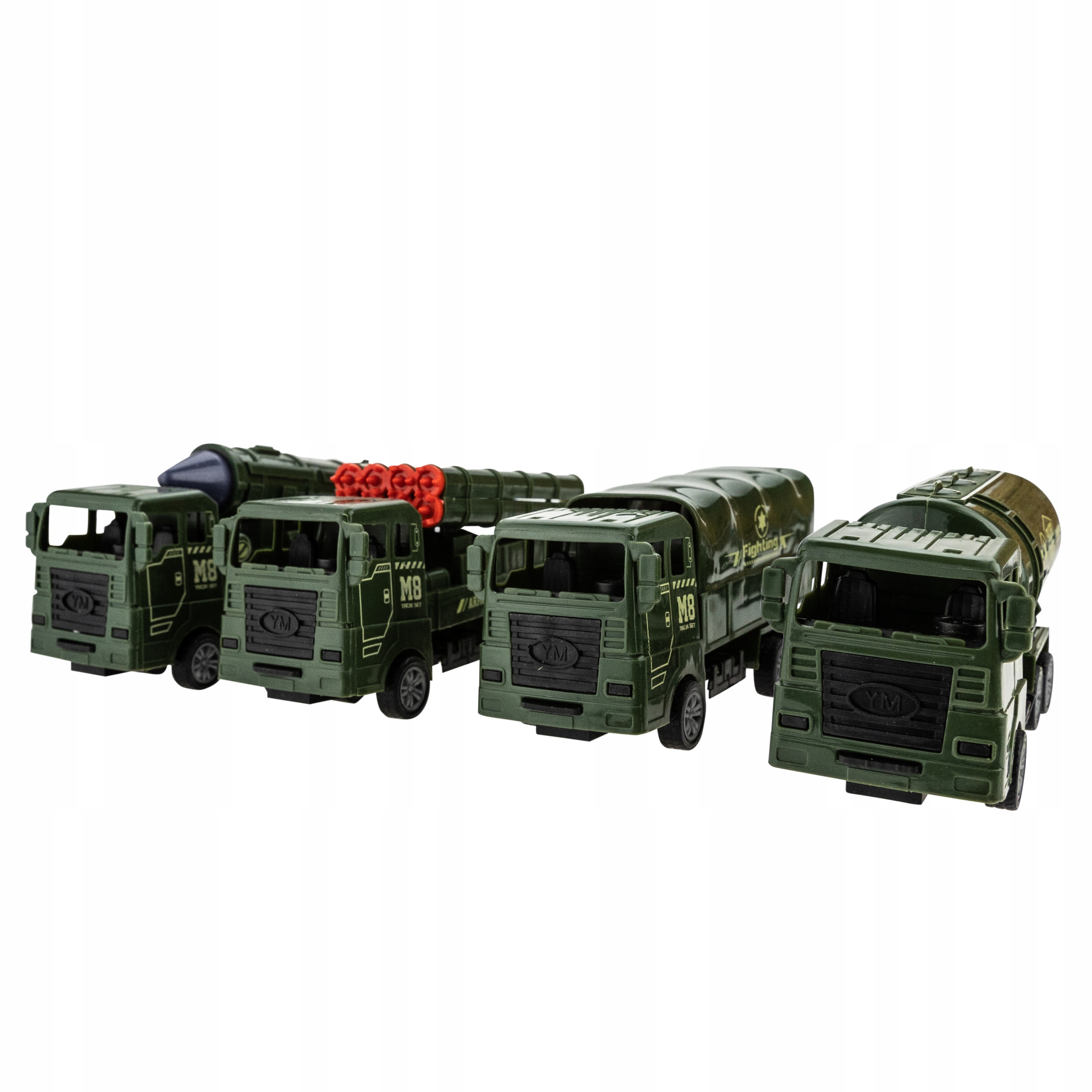 ZESTAW SAMOCHODÓW WOJSKOWYCH 4 SZT.