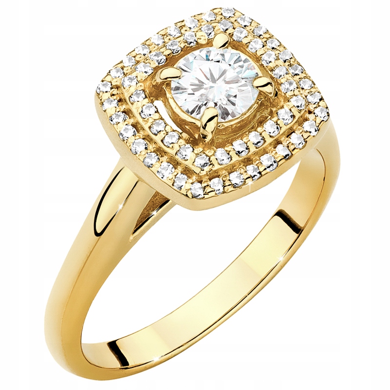 Zlatý Prstýnek ryzosti 585 s Brilianty 0,68 ct 14k