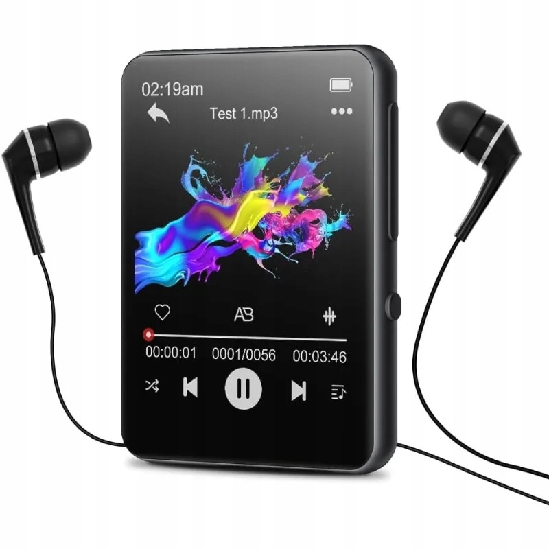 Přehrávač MP3 32GB Dotykový Bluetooth Reproduktor E-kniha Diktafon MB53