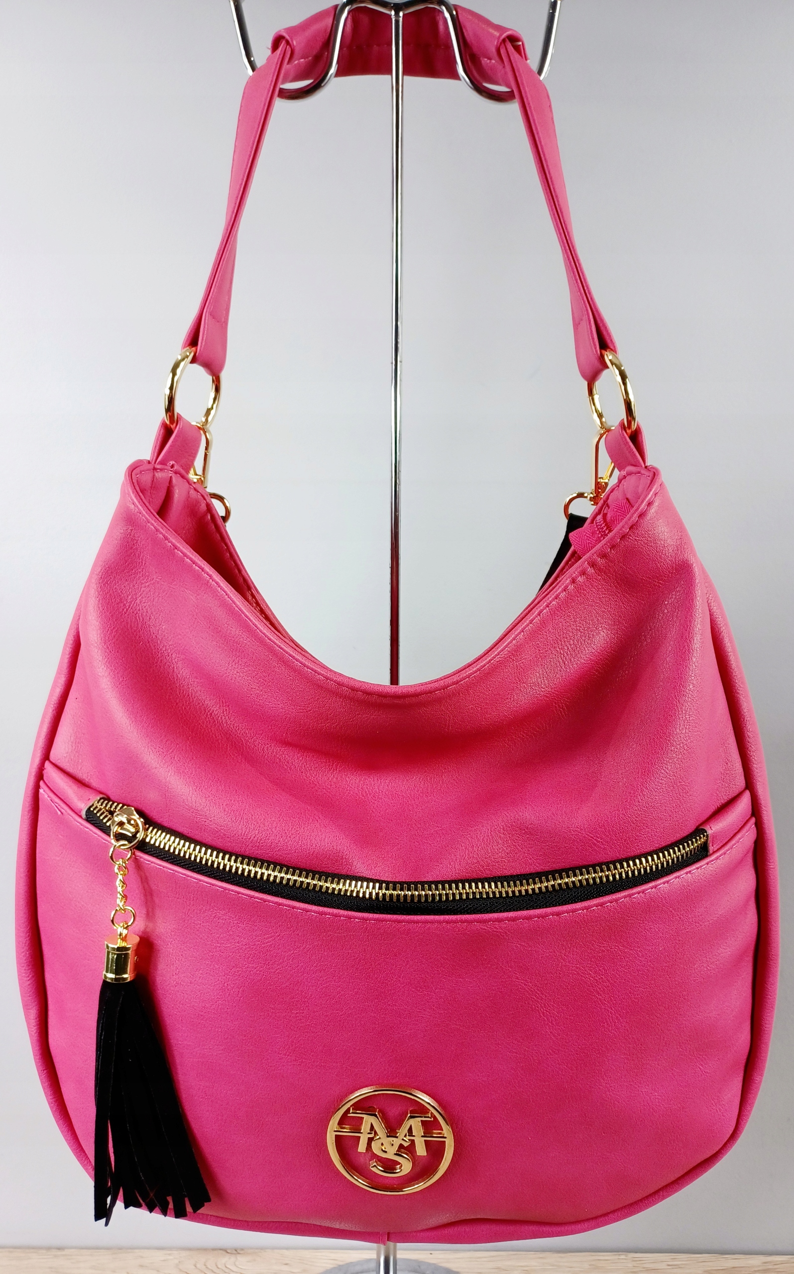 SALVADORE FERETTI torebka RÓŻOWA worek RÓŻOWY fuksja Marka inna