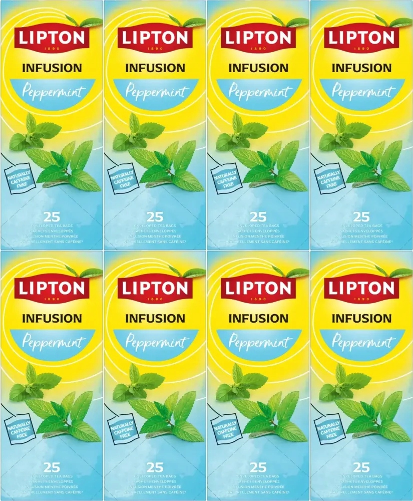 Herbata Miętowa Pepermint Lipton 25 kopert x8