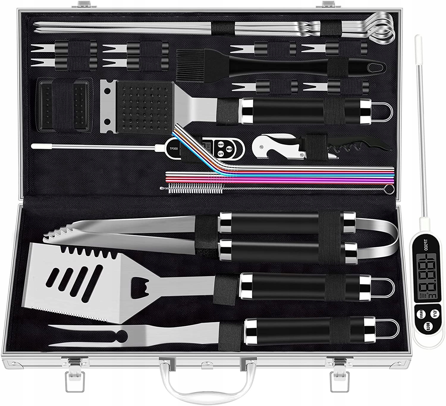 ZESTAW SET DO GRILLA WALIZKA 26X STAL NIERDZEWNA