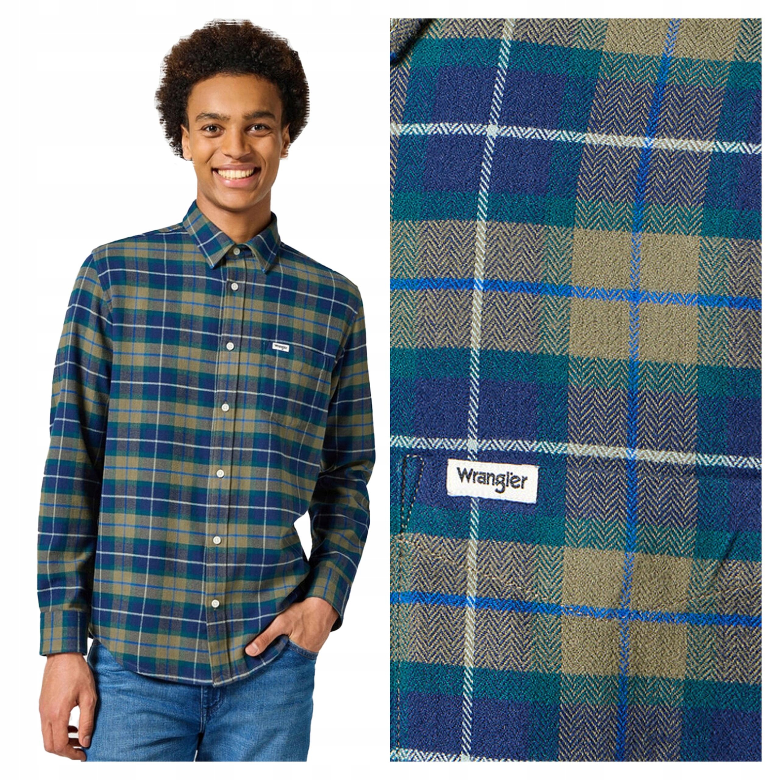 Pánská košile Wrangler 1 Pkt Flannel Shirt S