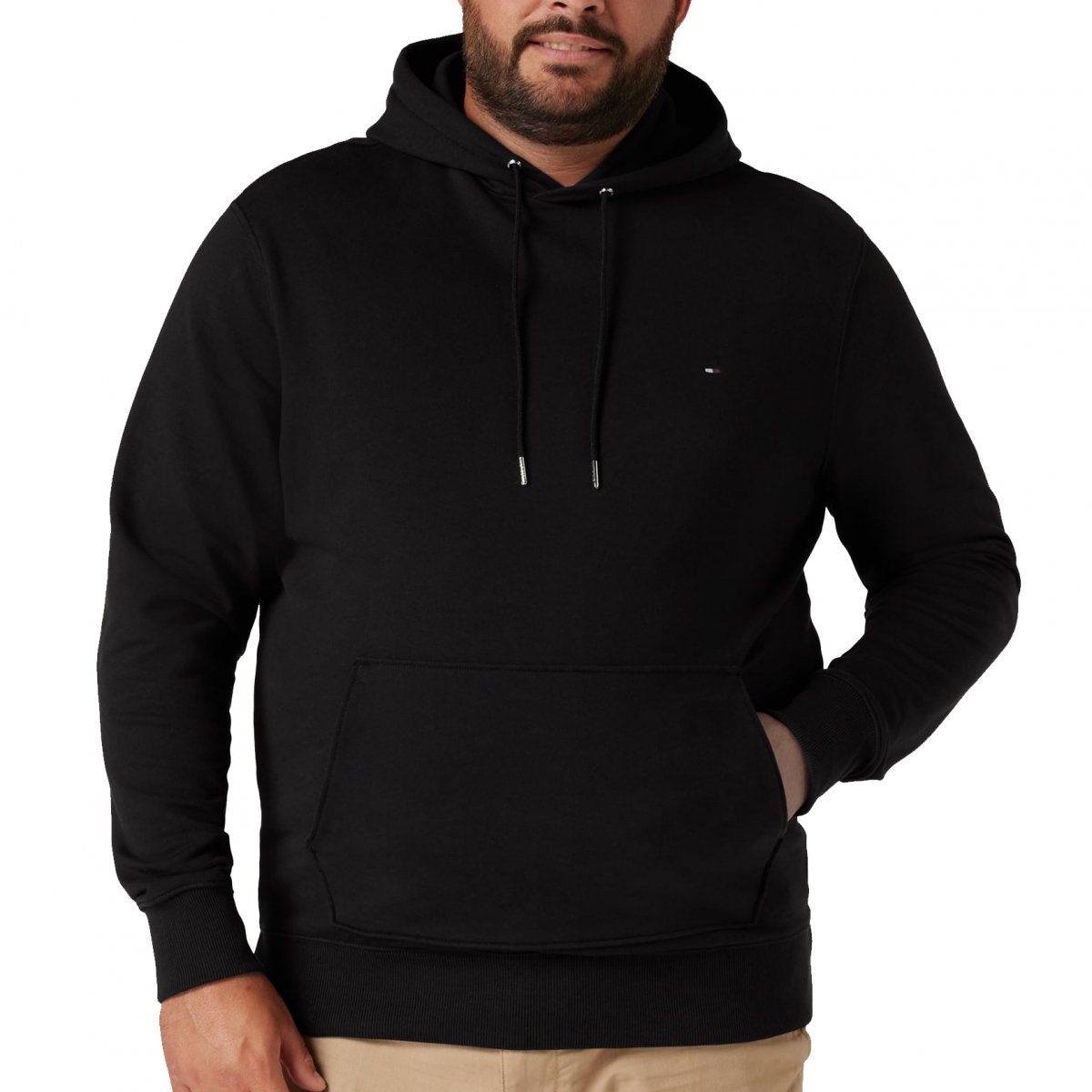 Tommy Hilfiger černá pánská mikina plus size MW0MW30510-BDS 4XL