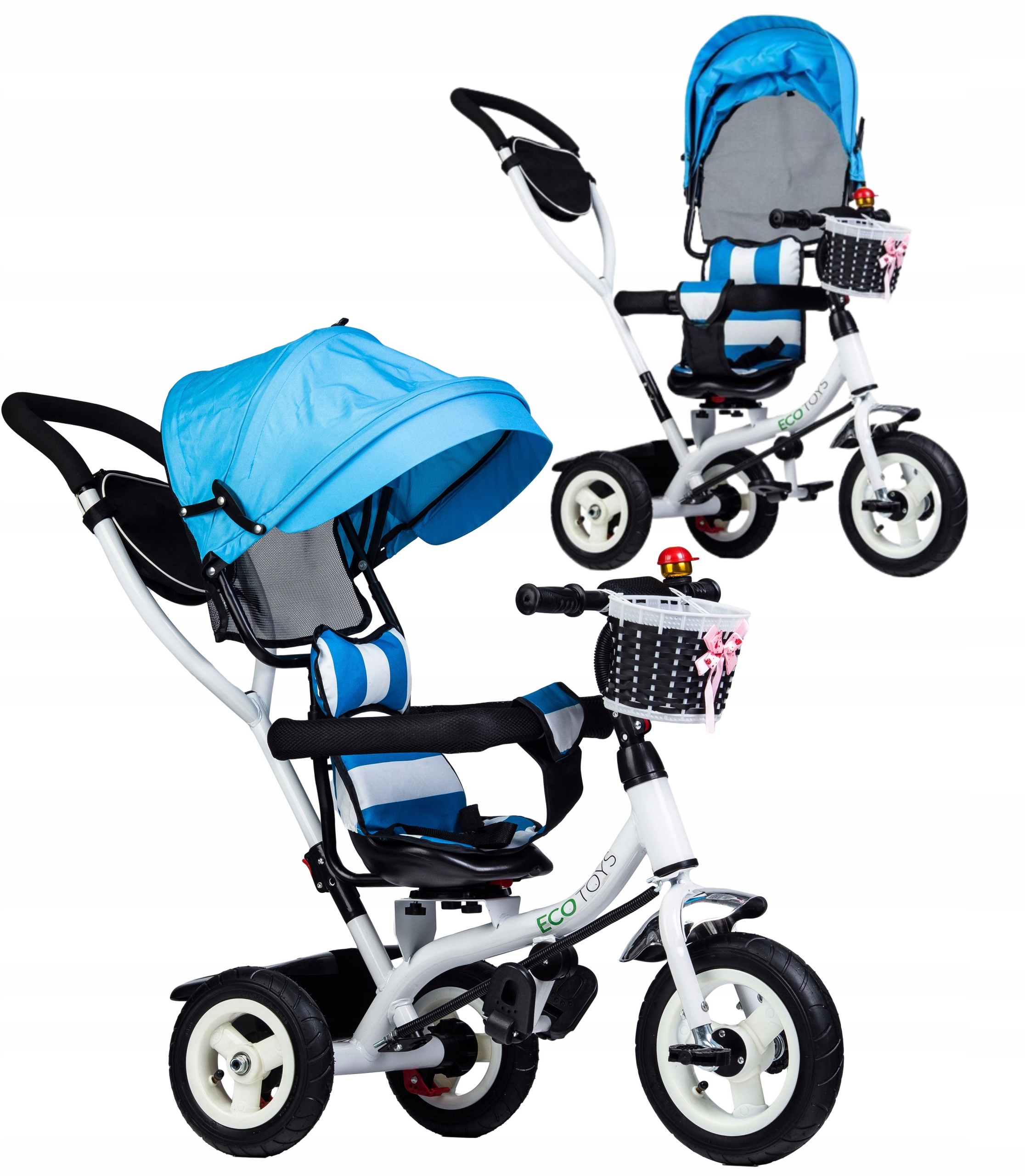 Rowerek Trójkołowy Wózek * Na Roczek * 3W1