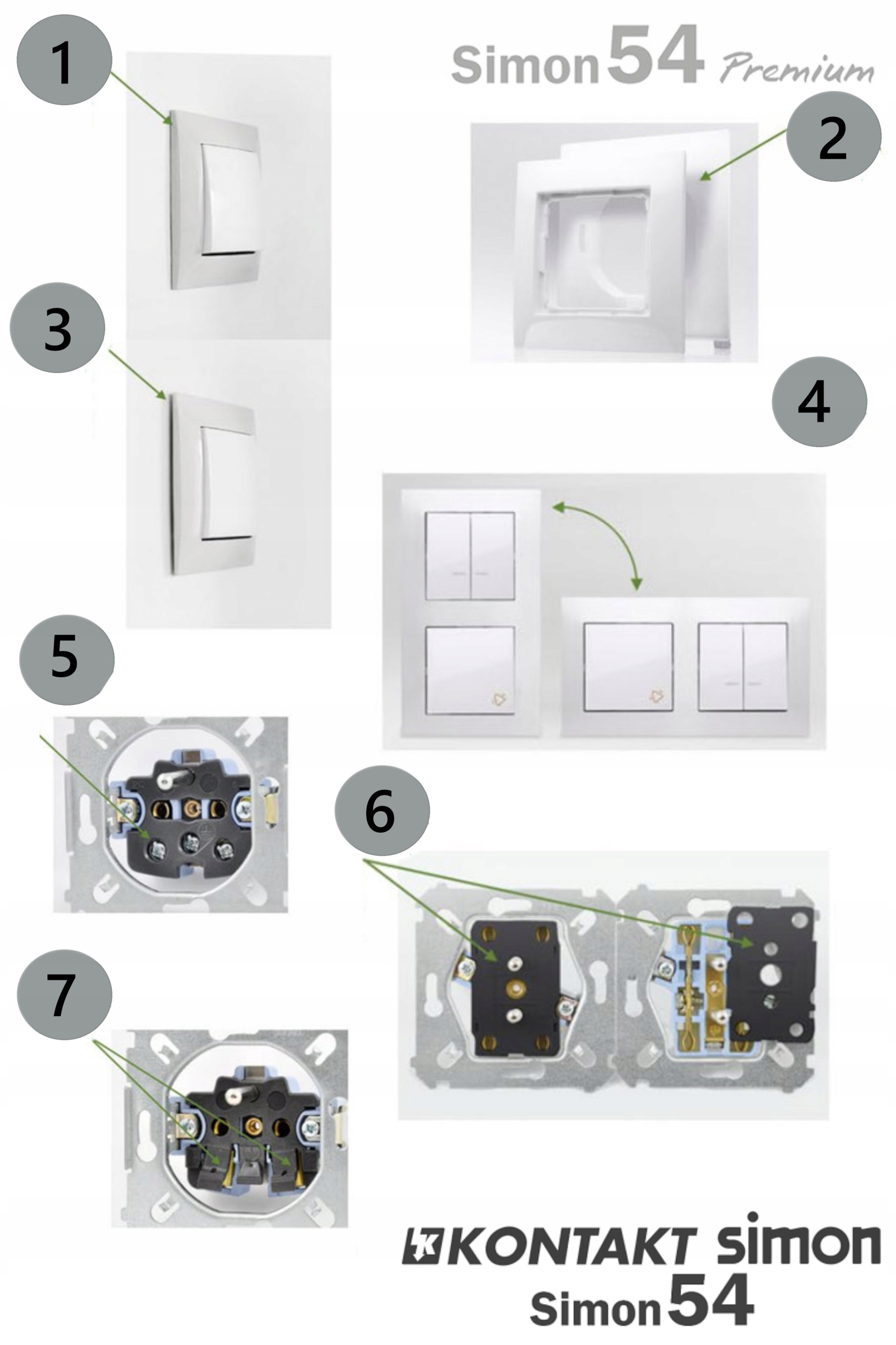 SIMON 54 PUSZKA NATYNKOWA PODWÓJNA BIAŁA DPN2/11 Rodzaj natynkowe