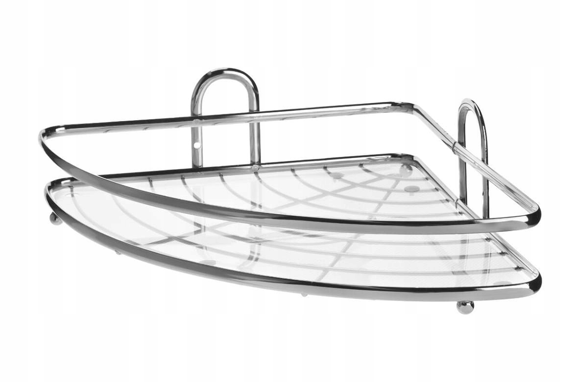 

Półka łazienkowa narożna Blanca stal chromowana