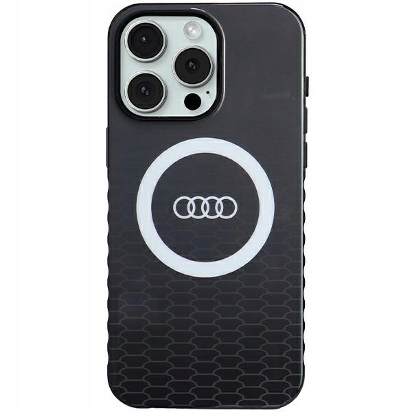 Pouzdro Audi IML Big Logo MagSafe Case pro iPhone 15 Pro Max 6.7", černá/černá