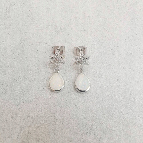 Dekorativní visací náušnice z opálu