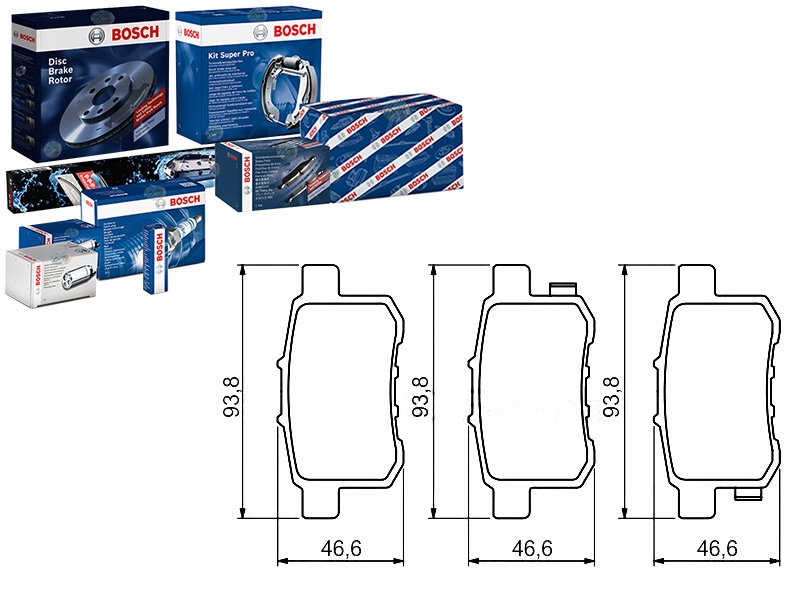 Brzdové Destičky Honda Zadní Accord 08- Bosch Asistent Kolize #34