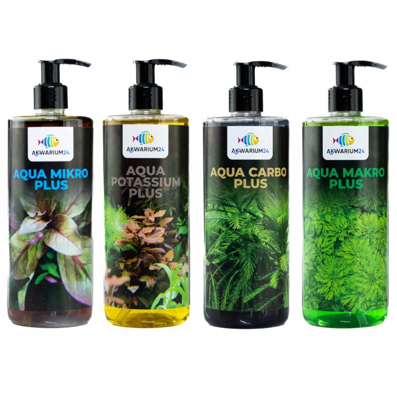 Levně Sada hnojiv pro rostliny 4x500 ml Carbo CO2 uhlí Makro Mikro draslík